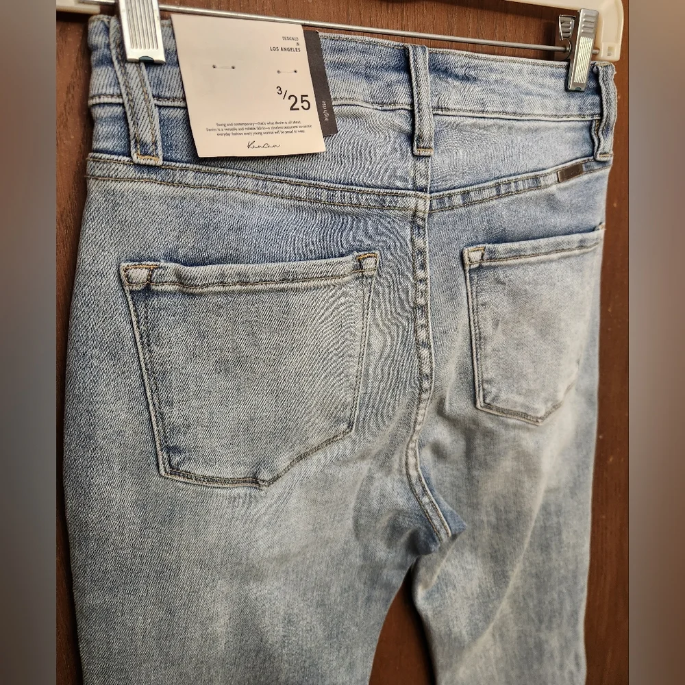 KanCan Sky Blue Wide Leg Jeans - Picture 3 of 5